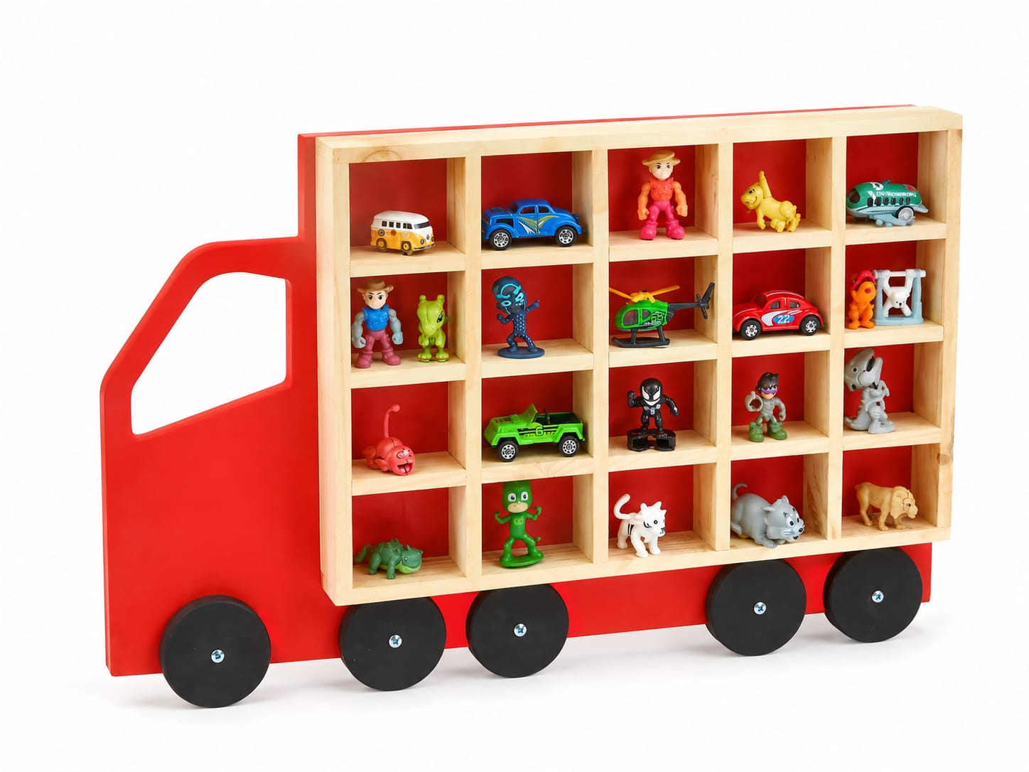 Truck Toy Display Shelf — Tantrums wooden toy