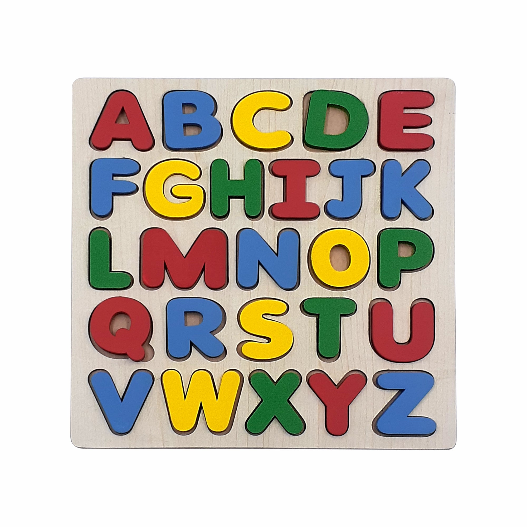 Capital Alphabet Raised Puzzle — Tantrums wooden toy