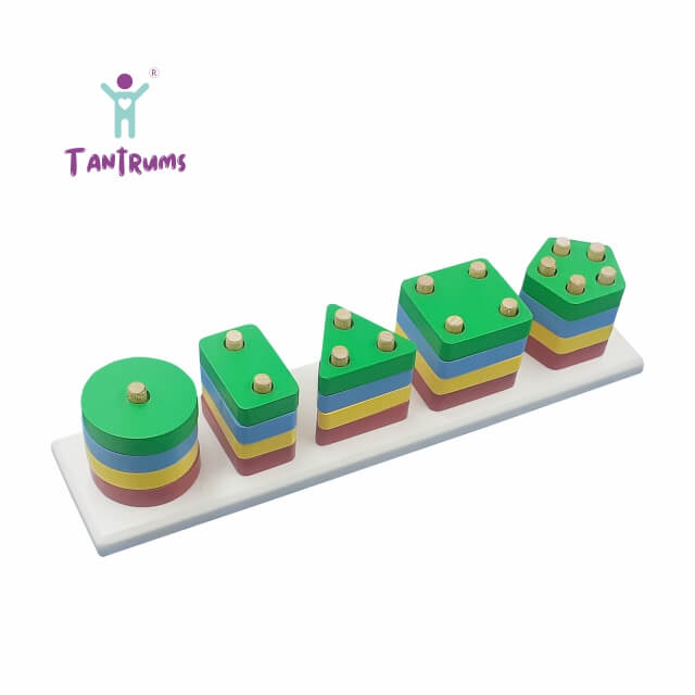 Geo Shape Sorter — Tantrums wooden toy