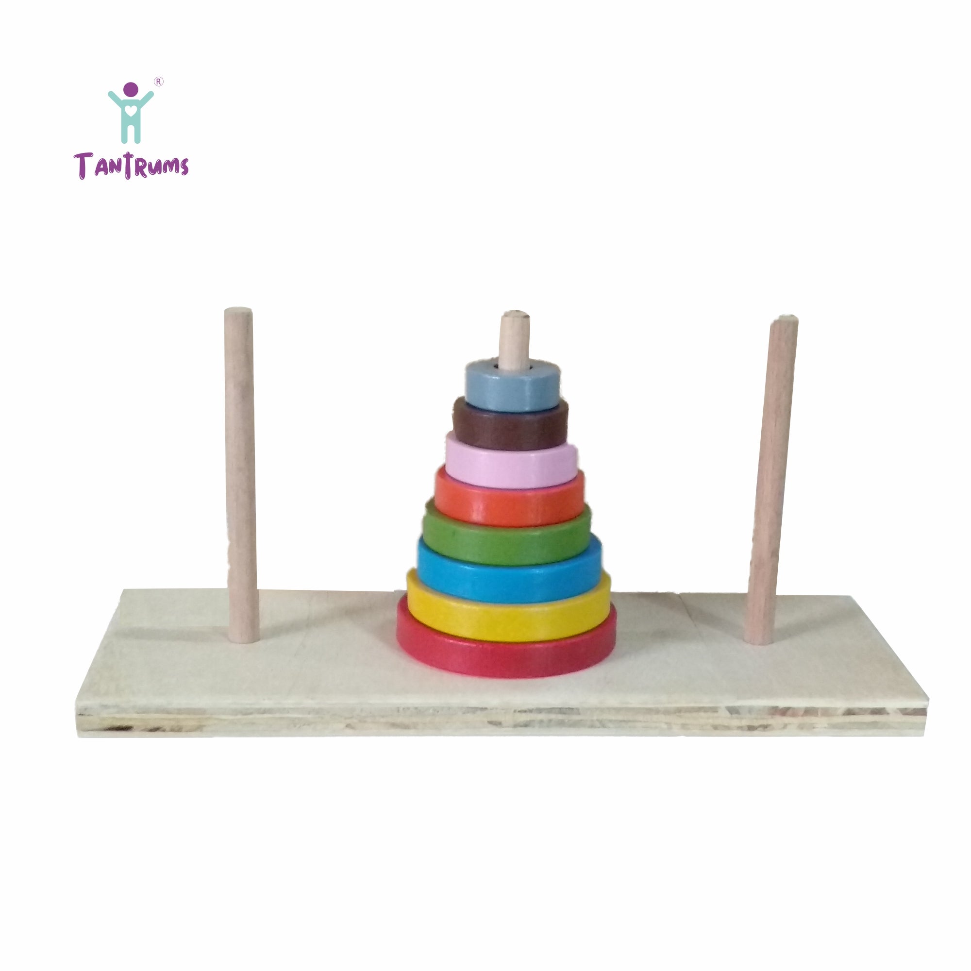 Move & Stack Tower — Tantrums wooden toy